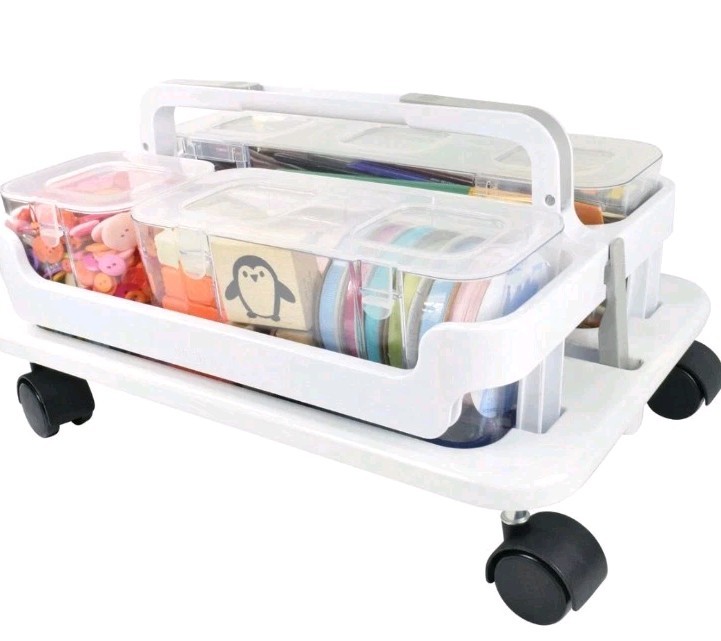 Stack N'Go Wheel Base-White (Pack of 1)