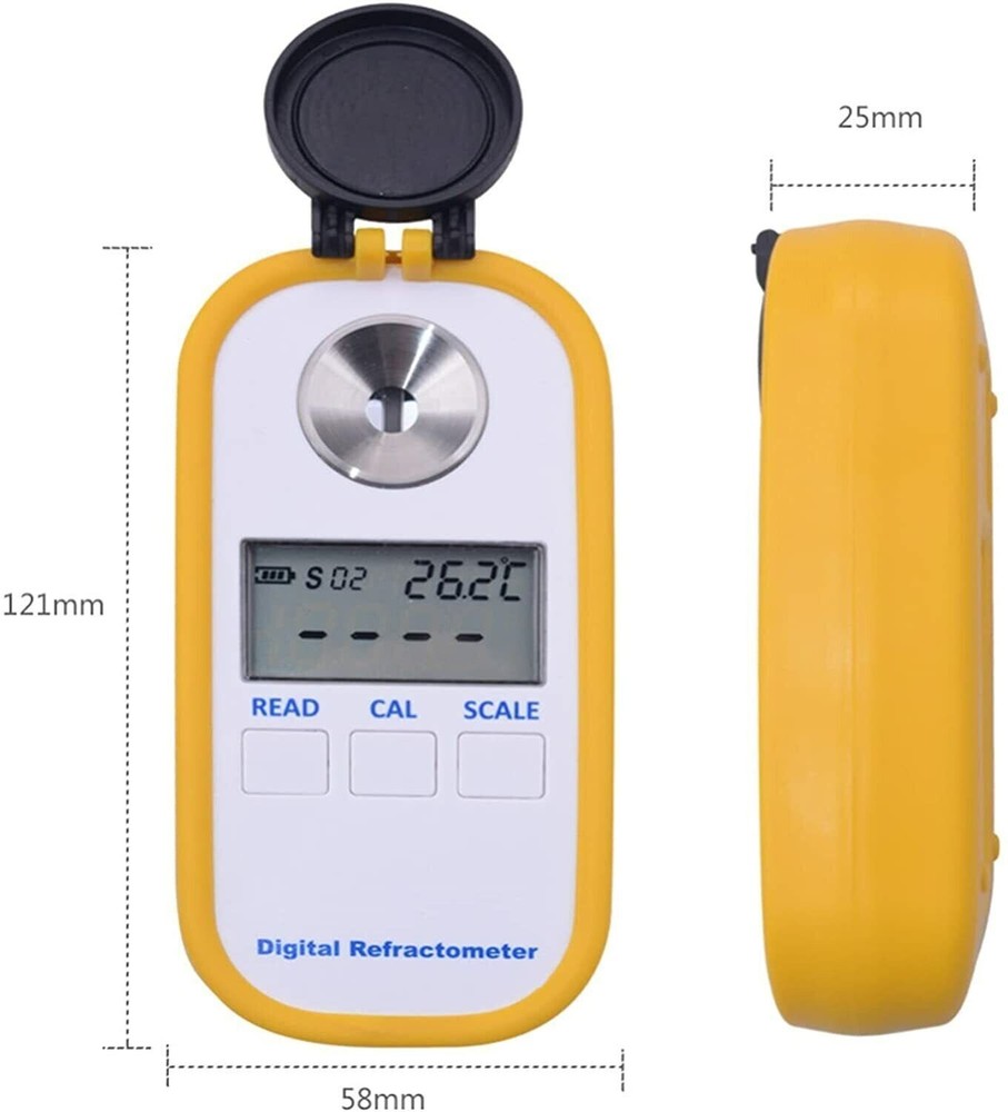 Digital Glycerine Concentration Refractometer Meter Tester 100%
