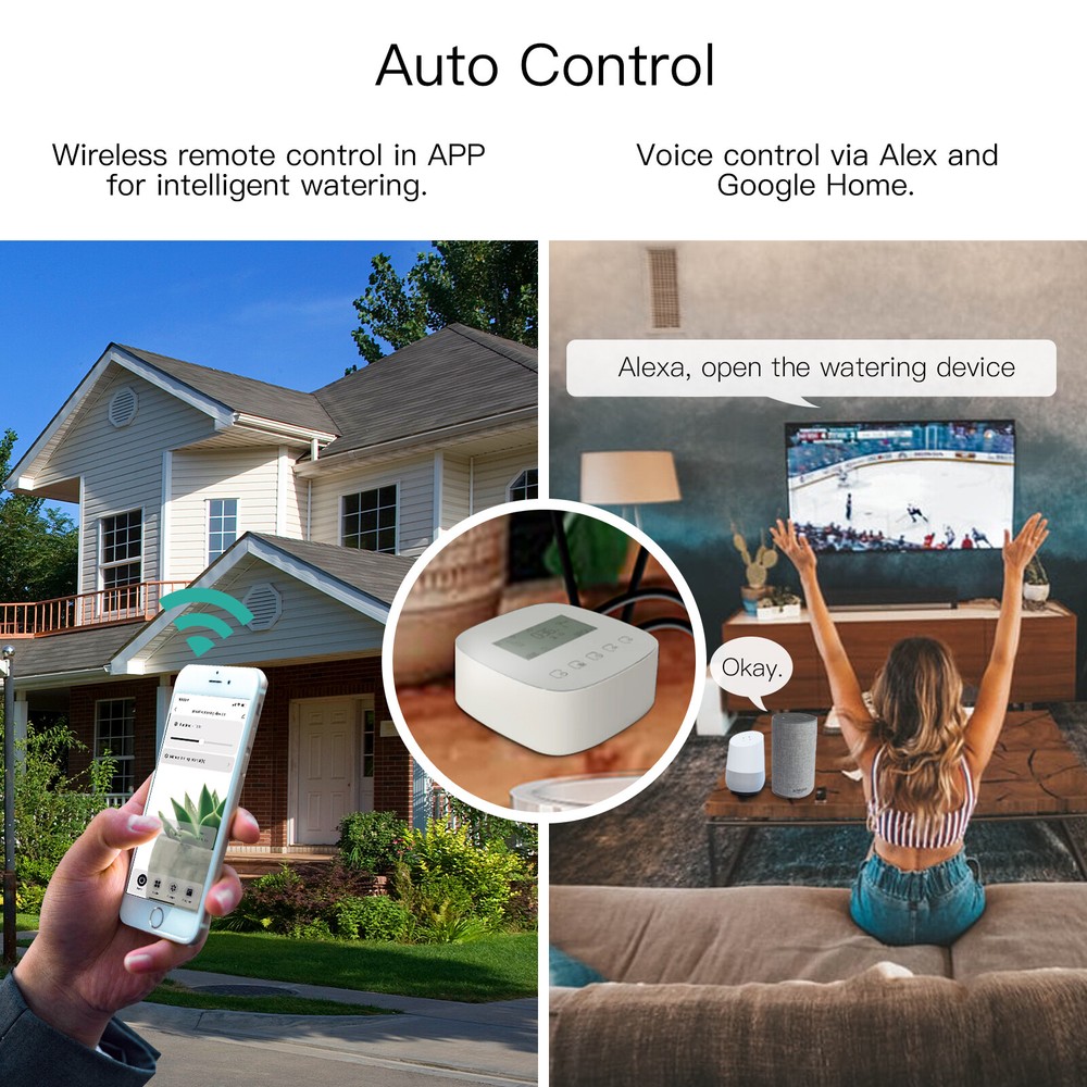 MOES WiFi Smart Automatic Micro Drip Irrigation Dual Pump Watering System Timer