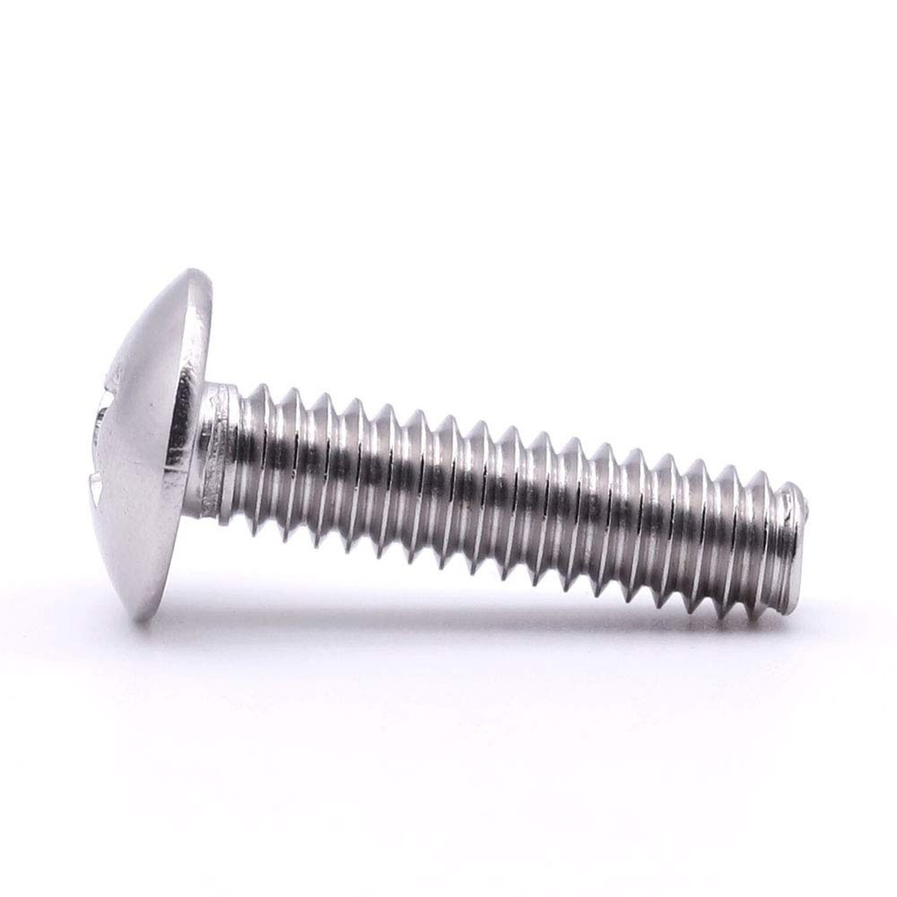 5/16-18 x 1" Truss Head Machine Screws, Phillips Drive, Fully Machine Thread,...