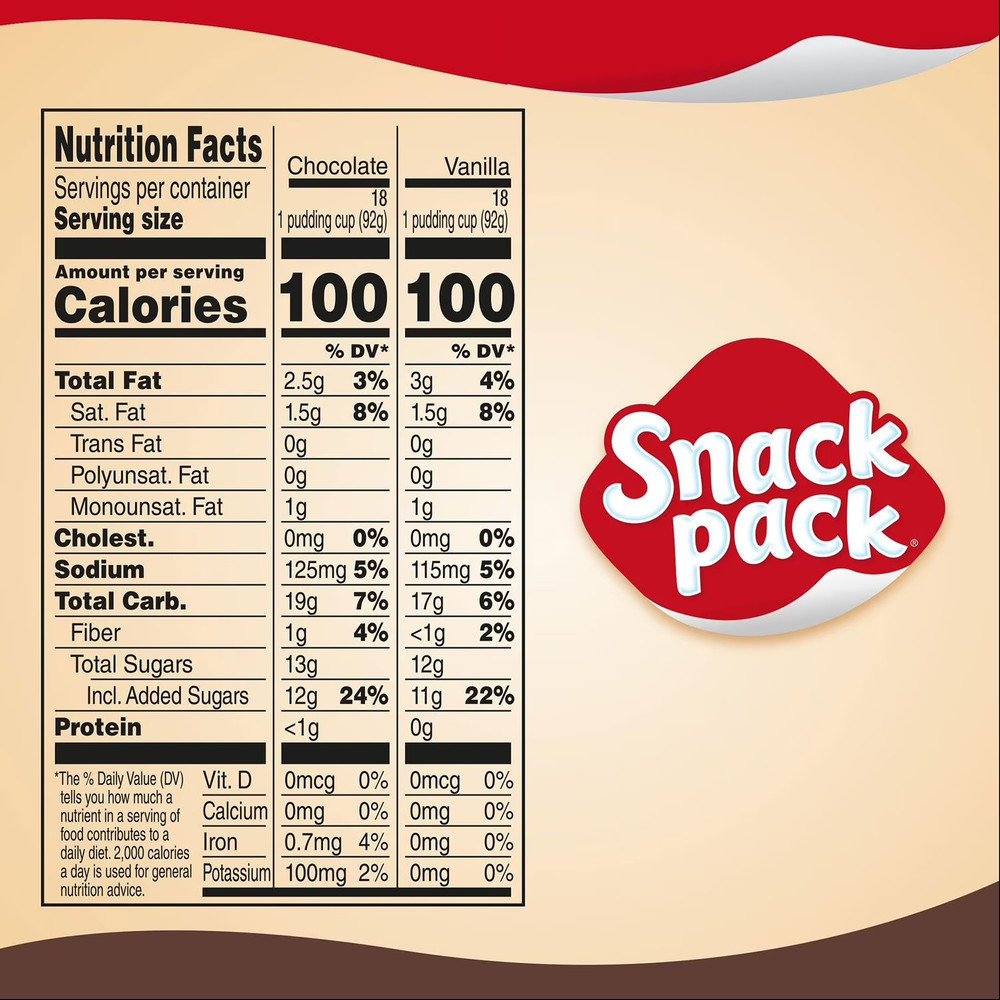 Snack Pack Pudding Variety Pack (3.25 oz., 72 pk.)