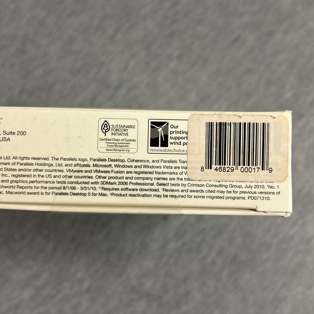 Parallels Desktop 6 for Mac Run Windows Applications Open Bad Box.