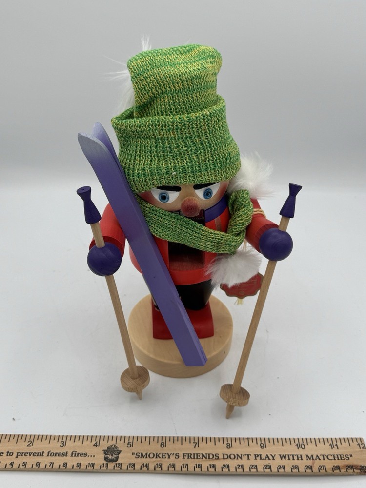 Steinbach Troll Skier Chubby Nutcrackerccollection 10.5 Tall