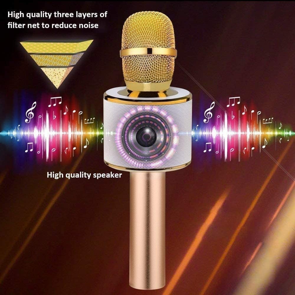 Multi-Functional Karaoke Microphone for Smartphones - Bluetooth & Wired Options