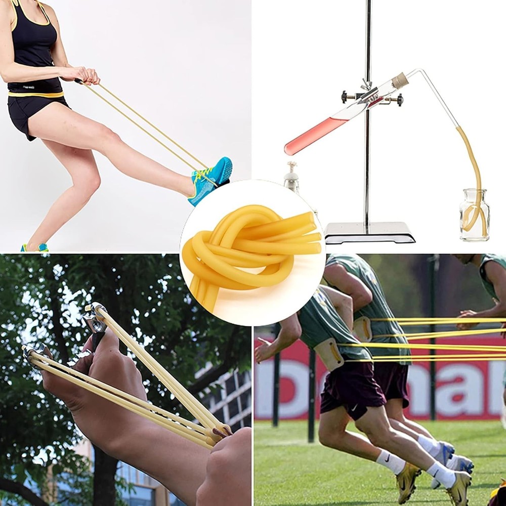 Versatile 33FT Natural Latex Tubing - Exceptional Elasticity for Every Need