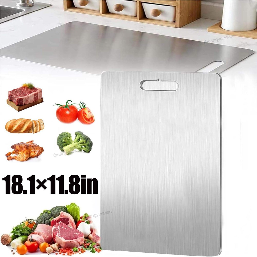 Titanium Cutting Board Double-Sided Titanium Cutting Boards for Kitchen Camping