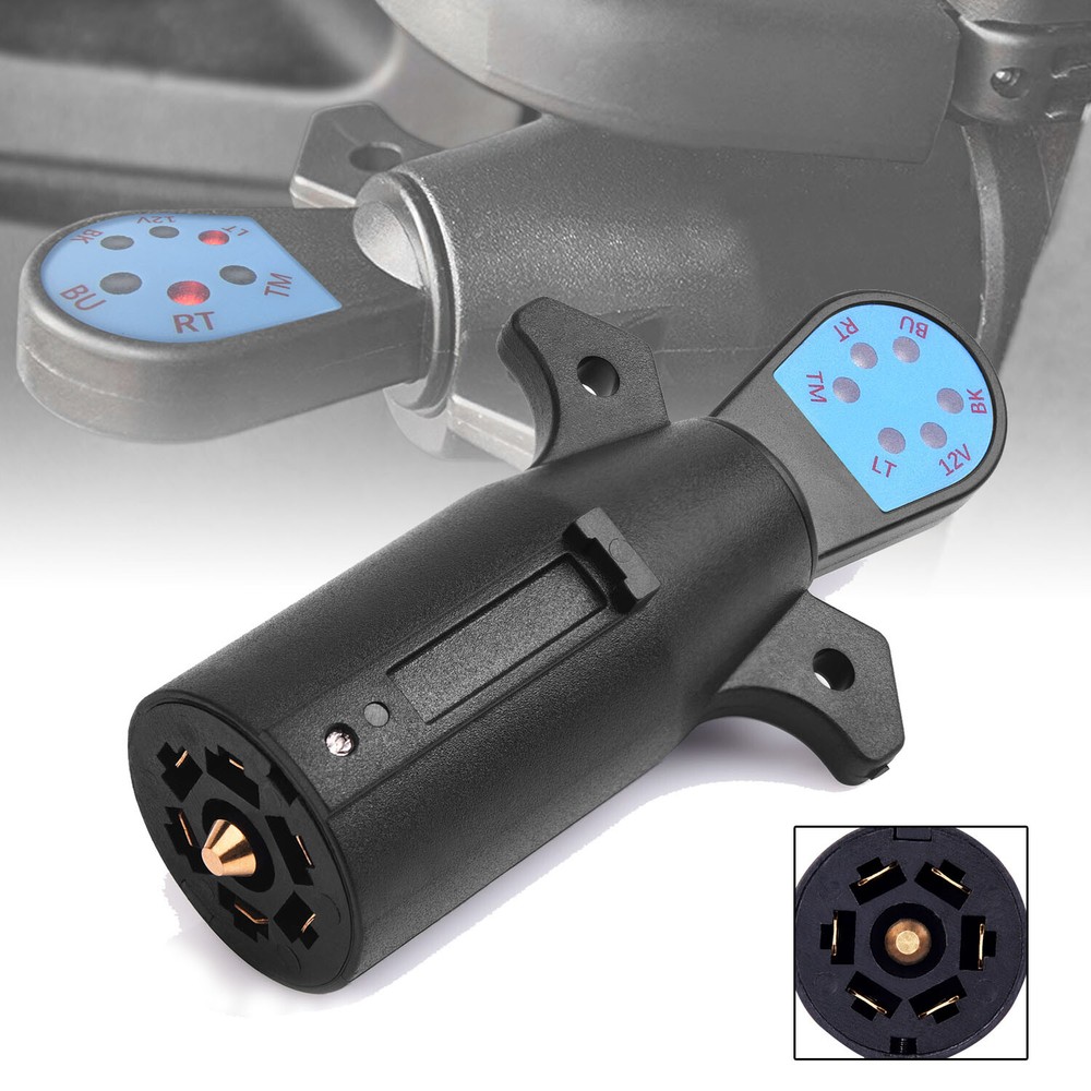 Trailer Light Tester, 7 Pin Trailer Plug Tester, 7 Way Trailer Plug Tester