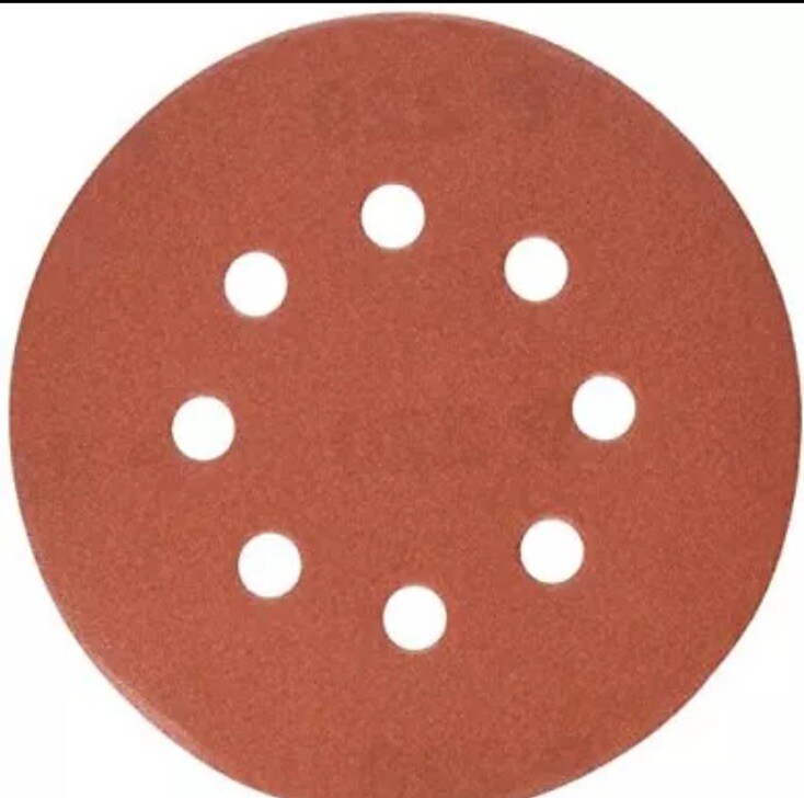 (3) 5 Pack PORTER-CABLE 735802225 5-In 8-Hole Hook & Loop 220 Grit Sanding Discs