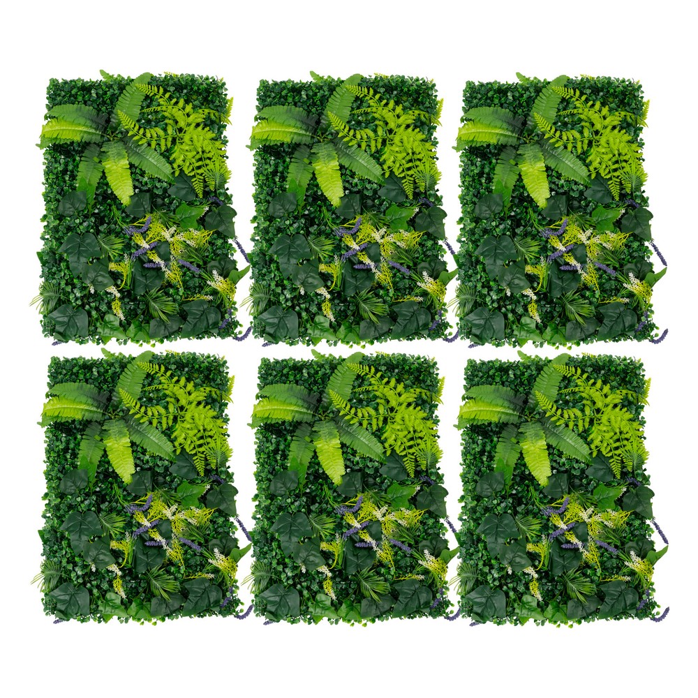 6PCS Greenery Walls, Artificial Greenery Wall, Artificial Grass Backdrop Wall