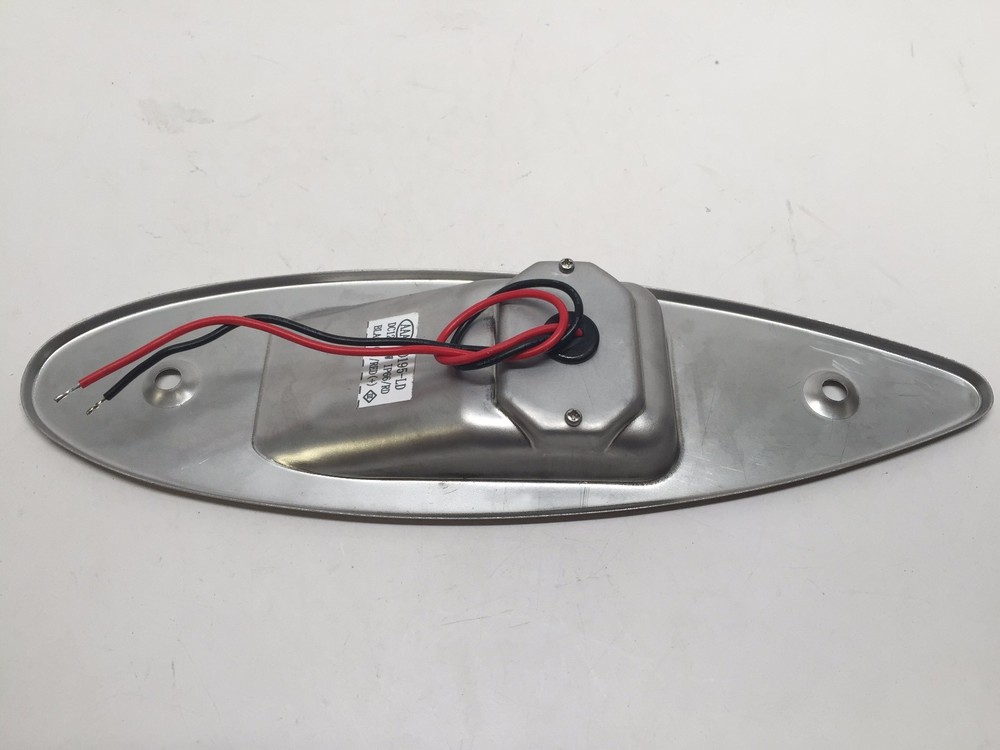 Marine Boat Navigation Pair LED Side Tear Drop Lights SS Vertical Mount 12V