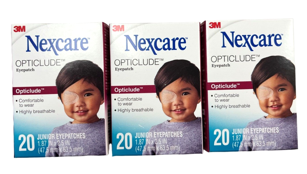 Opticlude Eye Patch JUNIOR Nexcare - 20 Pcs ( 3 pack )