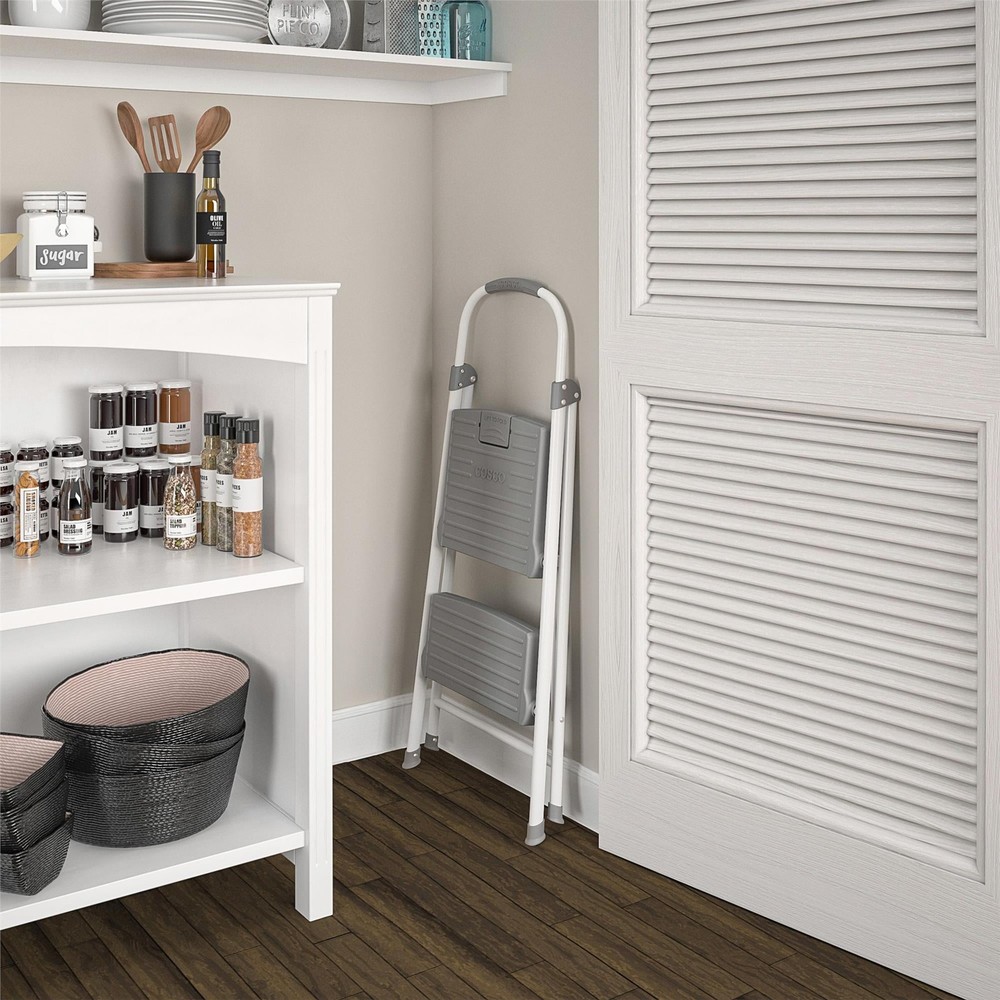 COSCO 2-Step Connection Folding Step Stool with Large Resin Steps