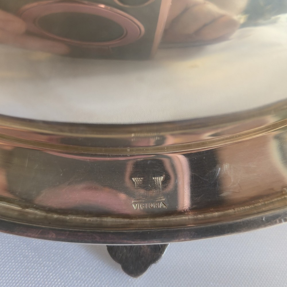 Victoria Silver Plated Dome Roll Top Dish Server Warmer Tableware