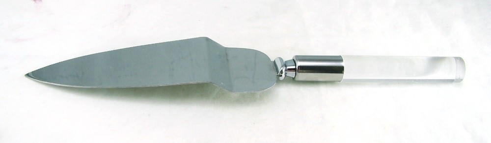 Unknown Maker Clear Lucite Handle Pie Server