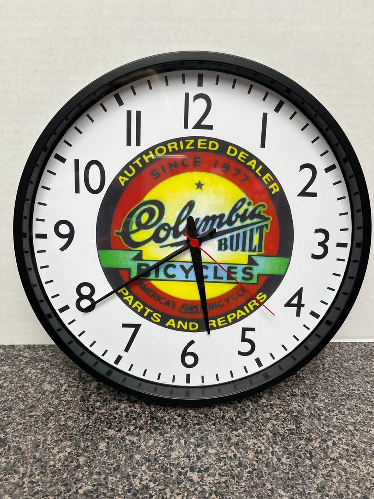 Columbia Built Bicycles 11" Wall Clock