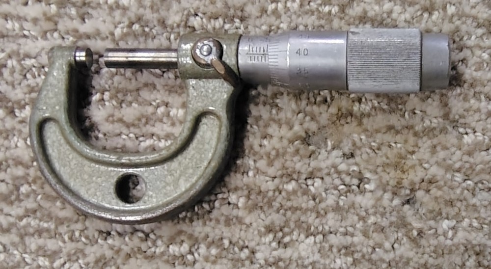 VINTAGE METRIC MICROMETER 0-25mm