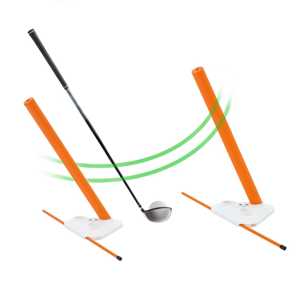Golf Swing Training Aid - Alignment Discs & Rods | Corrects Setup, Posture, S...