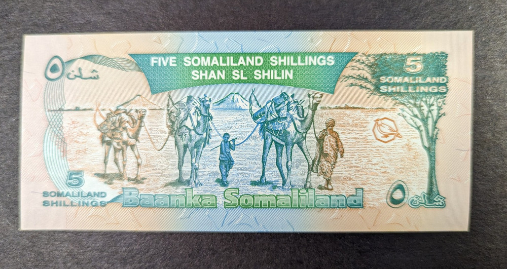 SOMALILAND 5 SHILLINGS 1994 UNC