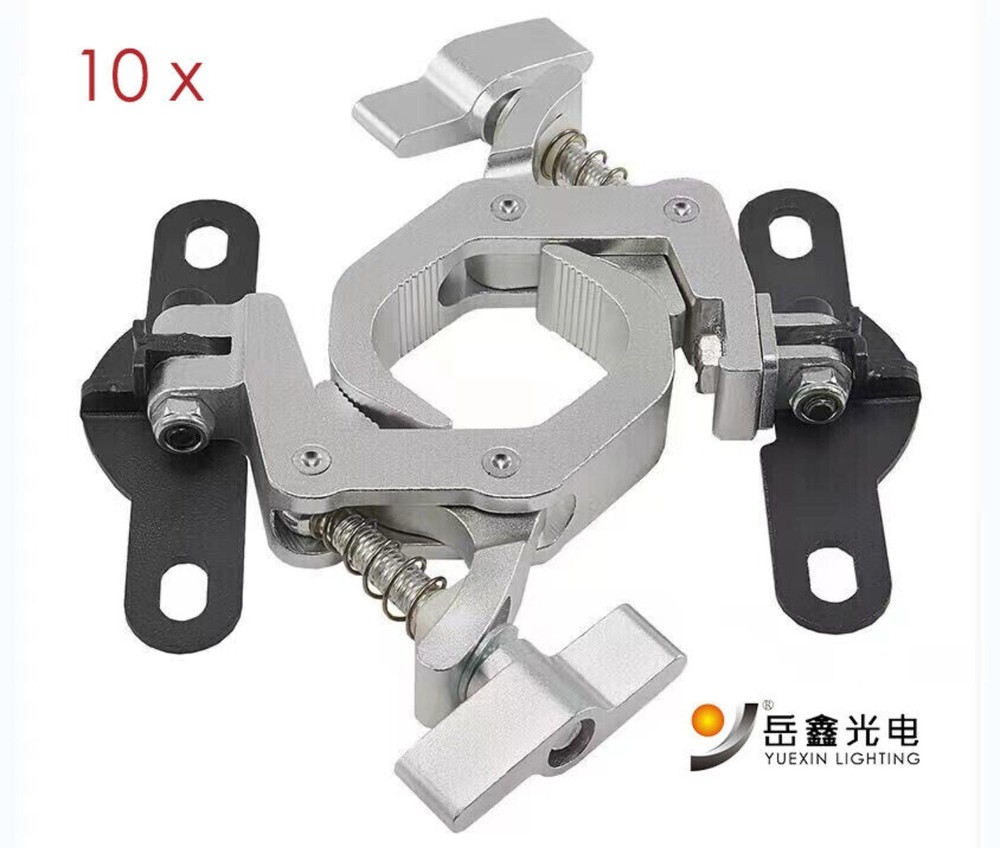 10-Pack Foldable DJ Light Hook for Moving Head Stage Par Light Truss Clamp