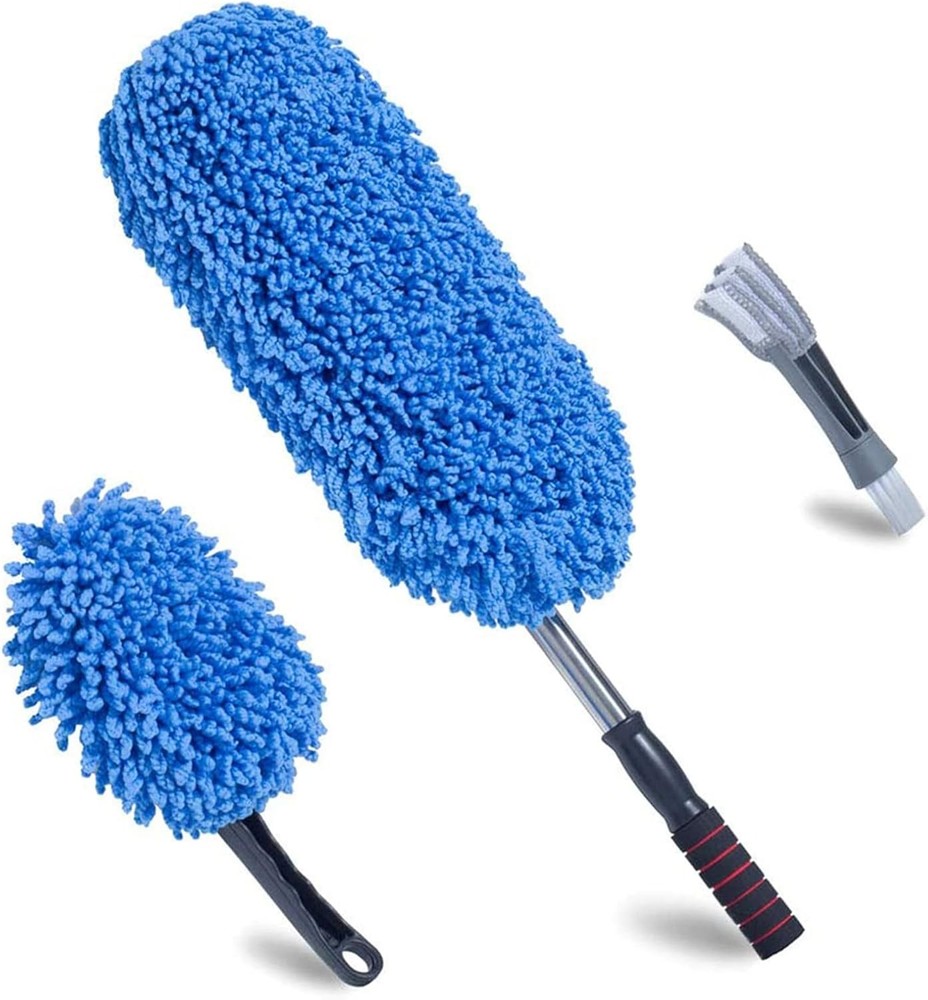 Microfiber Car Duster Extendable Handle Interior Exterior Multipose