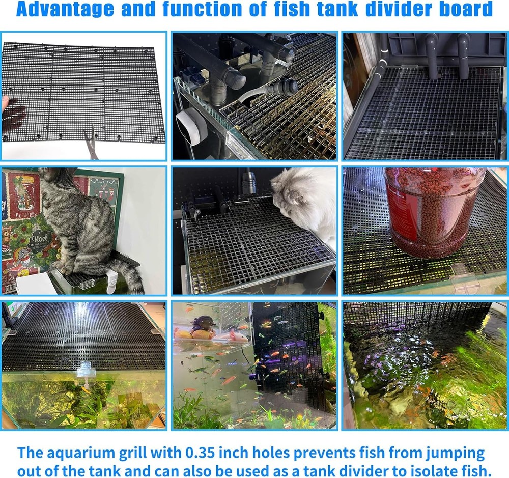 Adjustable Plastic Grid for Aquarium Tank Divider