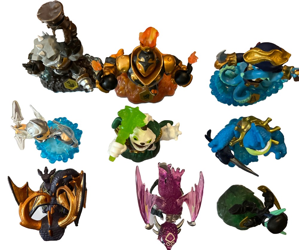 Wii Accessories "Sky Landers" Bundle 9 Characters For Wii Console- USED