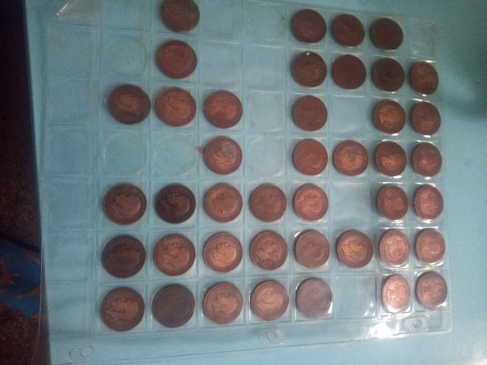 half penny job lot all different year issue