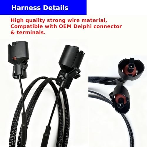 Knock Sensor Relocation Brackets and 36 Inches Extension Bracket and Harness