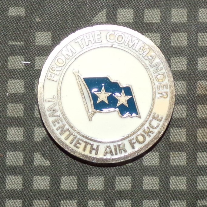 Original USAF 20th Air Force Commanding General's Challenge Coin