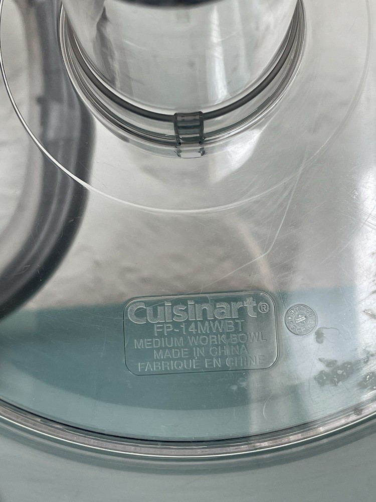 Cuisinart FP-14DC Food Processor Work Bowls (3) Small Medium & Large