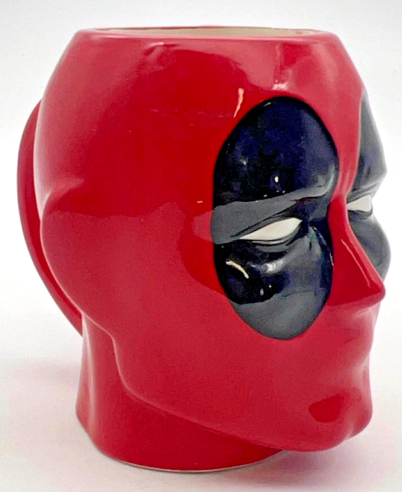Marvel Deadpool Ceramic 3D Sculpted Head Mug Red Black