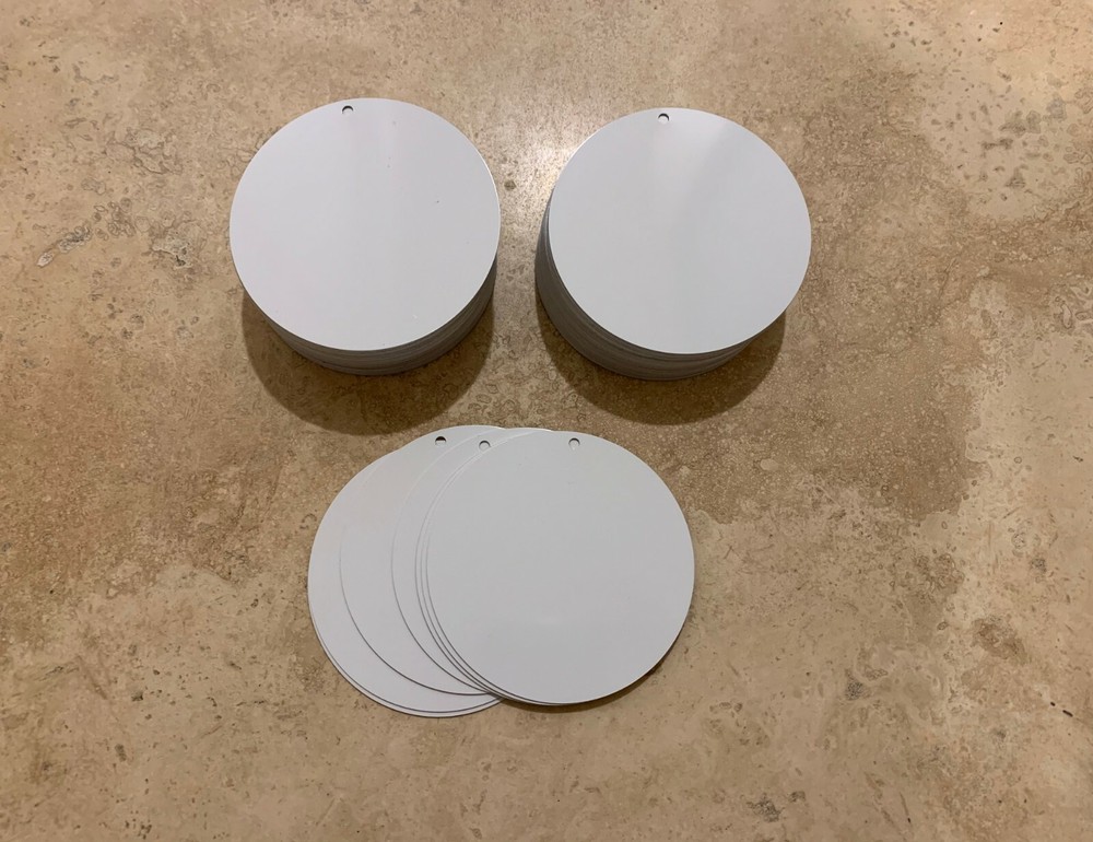 100ea 3" Disk for Dye Sublimation w/ 1/8" holes