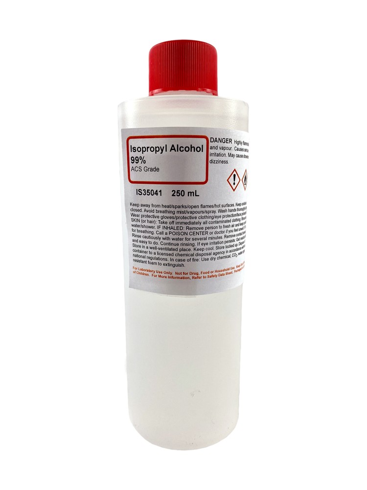 Isopropyl Alcohol (IPA) 99%, 250mL - ACS Grade - Innovating Science