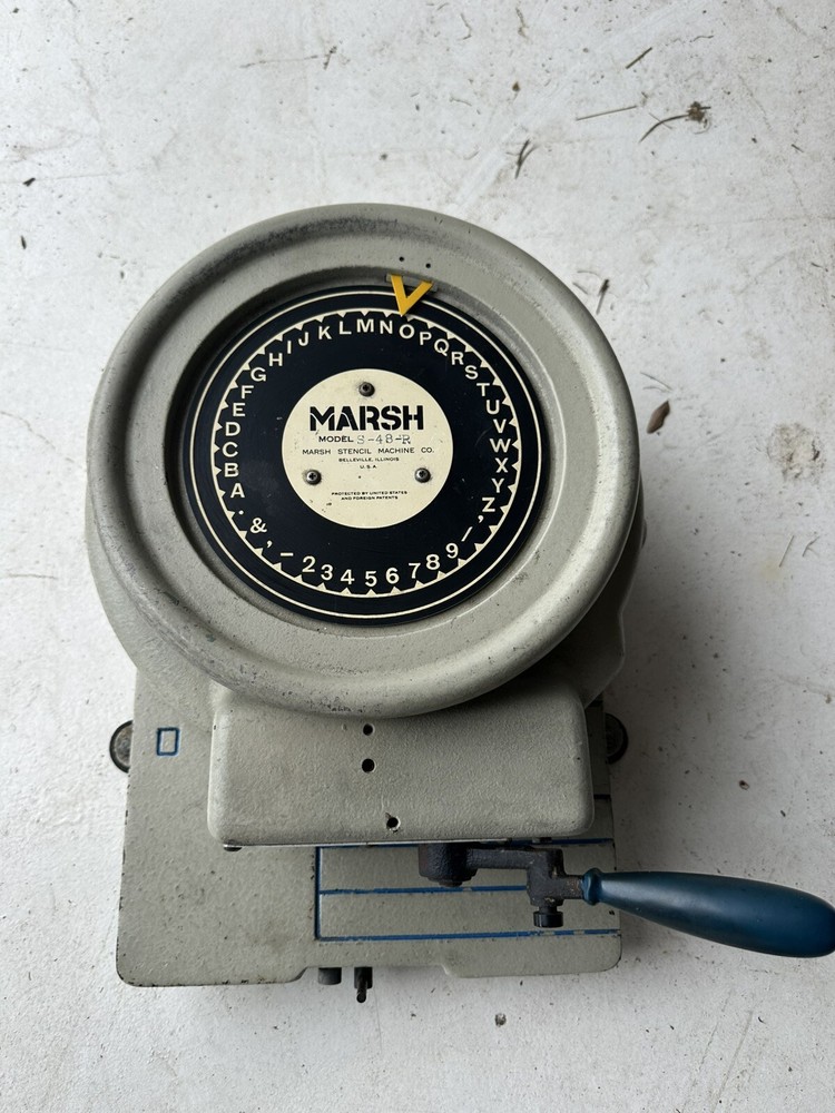 Marsh Model S-48-R  Stencil Machine