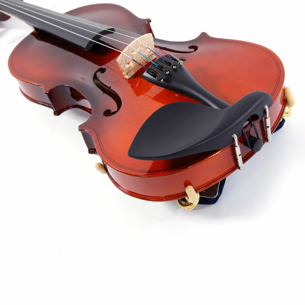 1/8 Acoustic Violin Solid Wood with Case+Bow+Rosin+Strings +Shoulder Rest+Tuner
