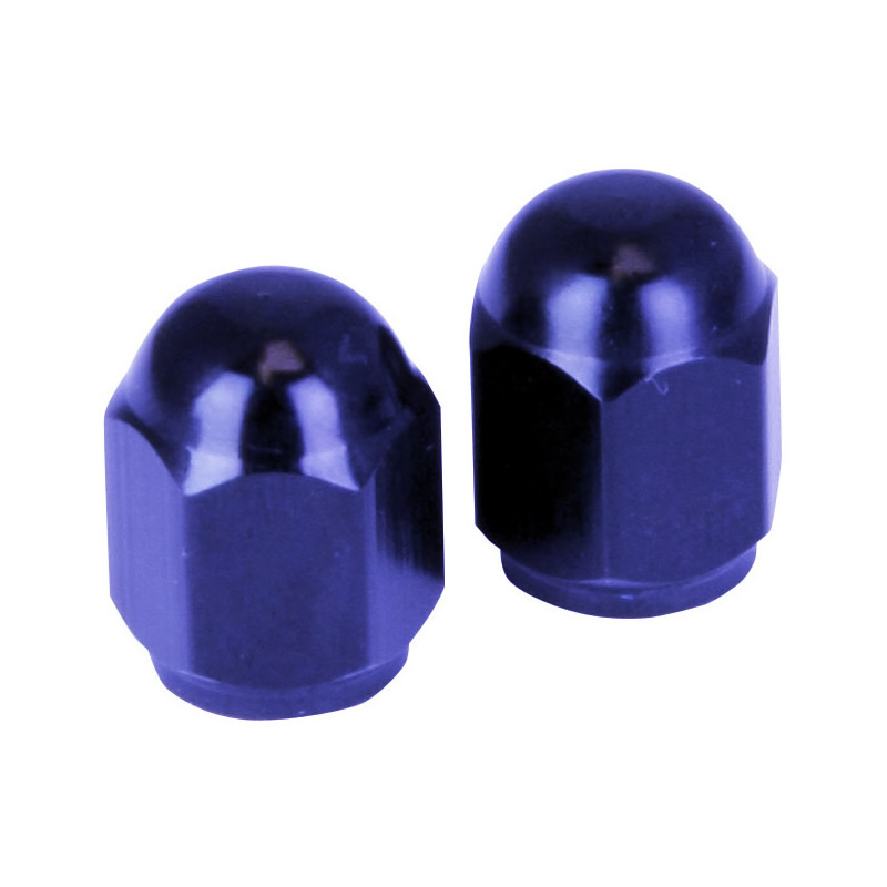 Tyre Valve / Dust Caps - Blue  (pair)