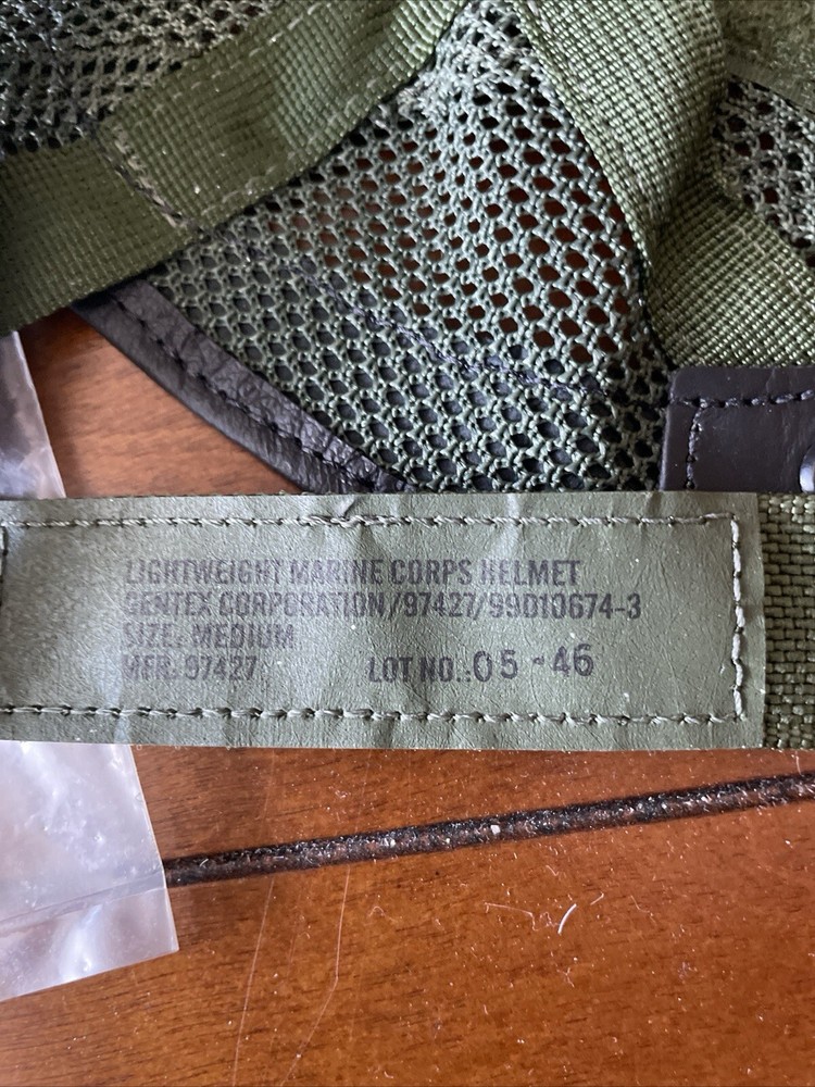 One US Military USMC Lightweight Helmet Suspension Assembly System Medium