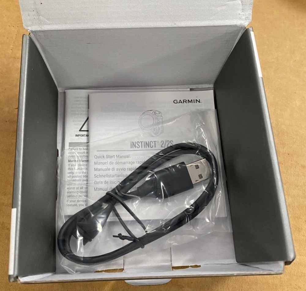 GARMIN INSTINCT 2 RUGGED GPS SMARTWATCH (GRAPHITE) BRAND NEW OPEN BOX.