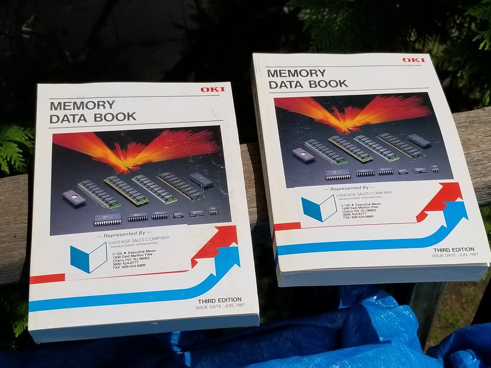 1 OF 2 VINTAGE ELECTRONICS BOOKS DATA OKI MEMORY 3RD EDITION 1987