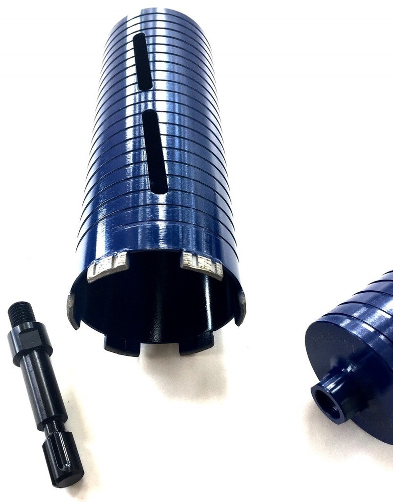 4" Dry Core Bit w/ Core Drill Adapter - 5/8"-11 Threaded Male to SDS-Max Shank