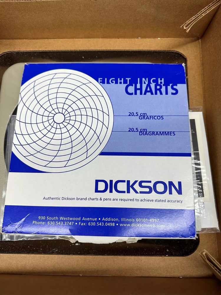 Dickson Chart Recorder TH8-24F 8" 24 Hour - New in Box