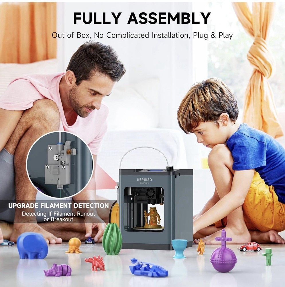 FDM 3D Printer Auto Leveling High Precision Large Build Easy Setup PLA ABS DIY