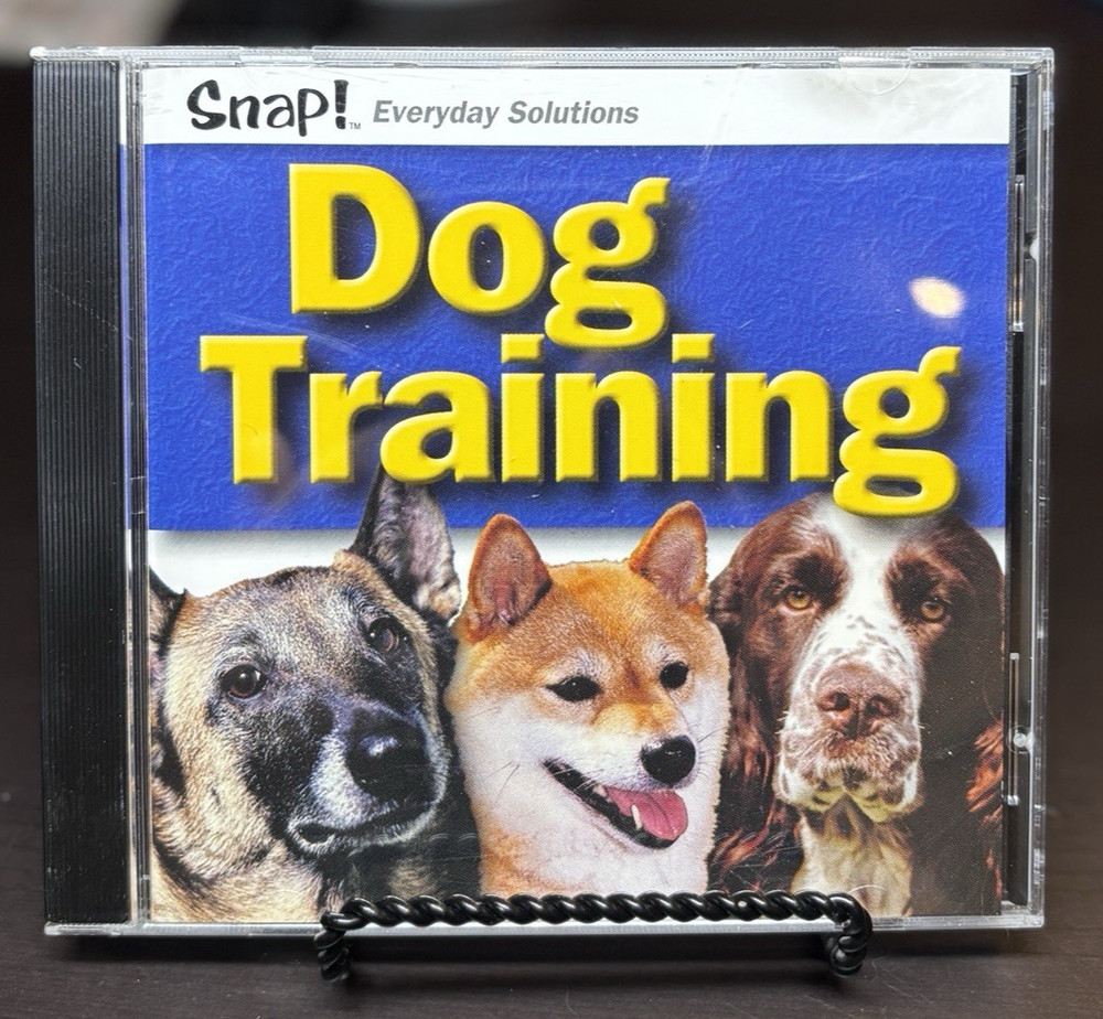 Snap! Everyday Solutions Dog Training PC CD-ROM 2001 IBM/PC Vintage Software