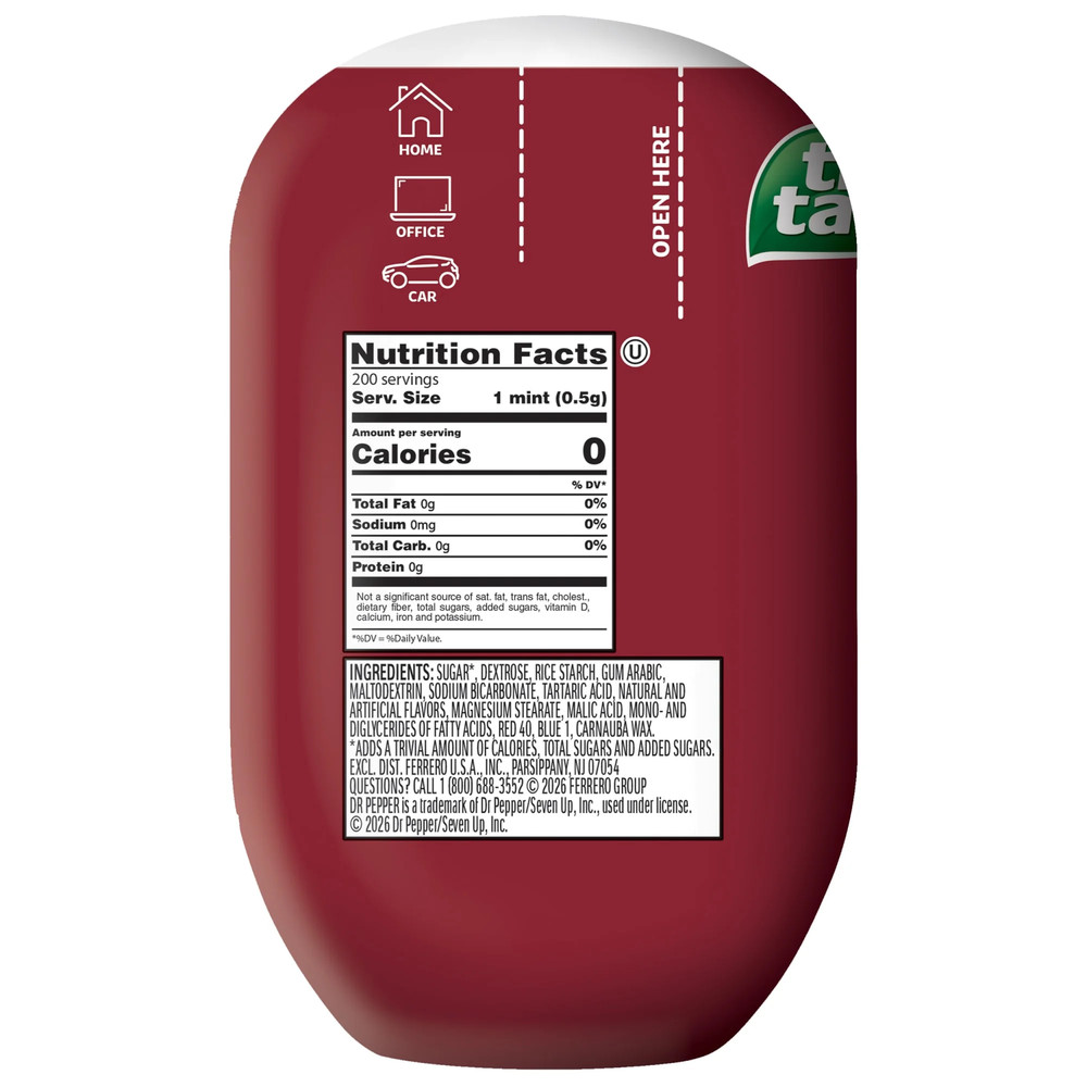 Dr Pepper, Pocket-Sized Mints, Dr Pepper Flavored Refreshment, 3.4 Oz