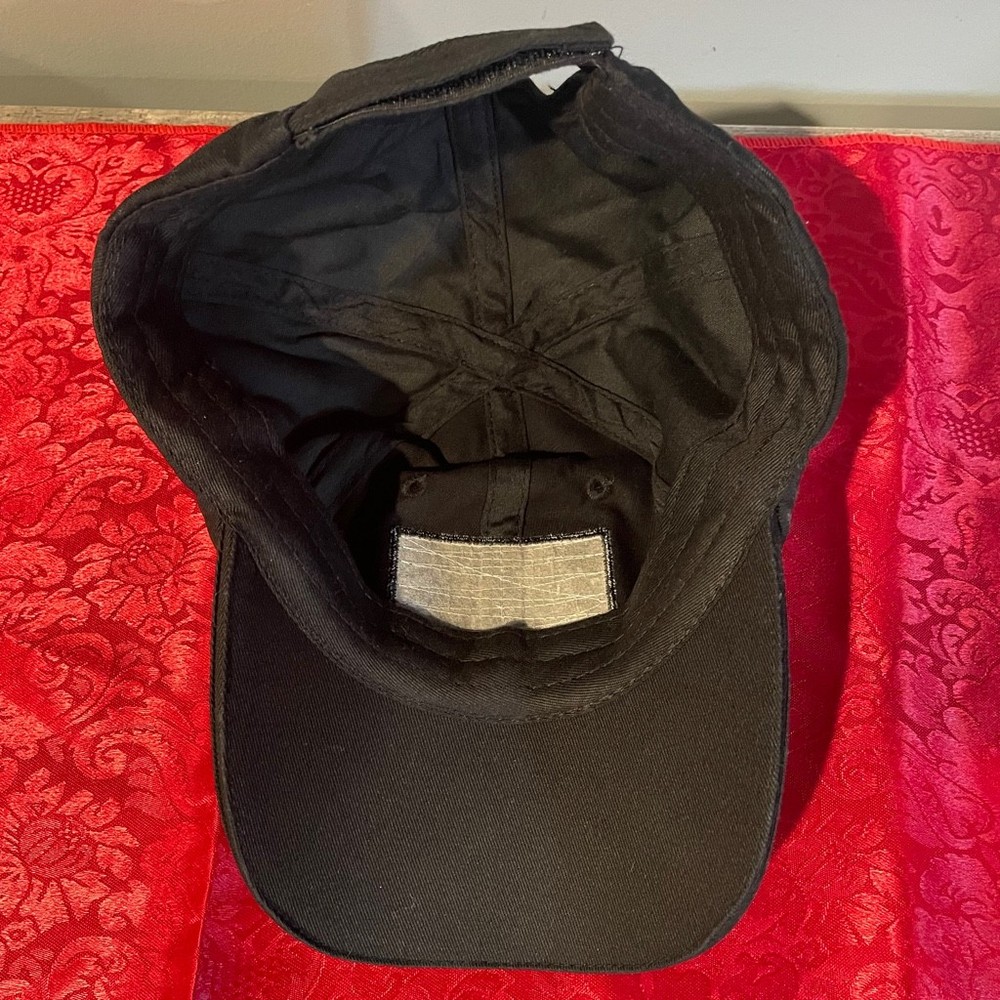 Condor Black Tactical Hunting Mesh Strapback Cap Hat w/ American Flag Patch