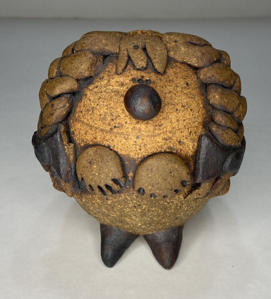 Studio Art Pottery Single Shaker Artist Signed Handmade Cute Creature!