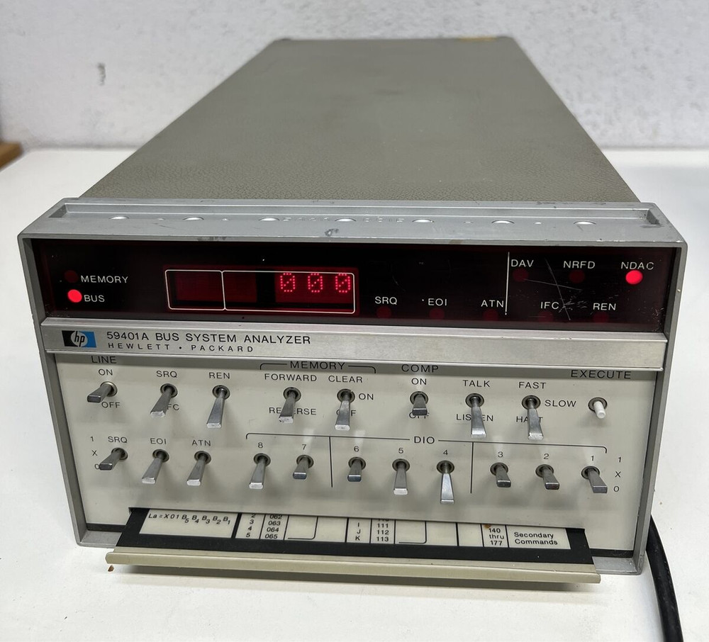 HEWLETT-PACKARD 59401A BUS SYSTEM ANALYZER With Power Cord