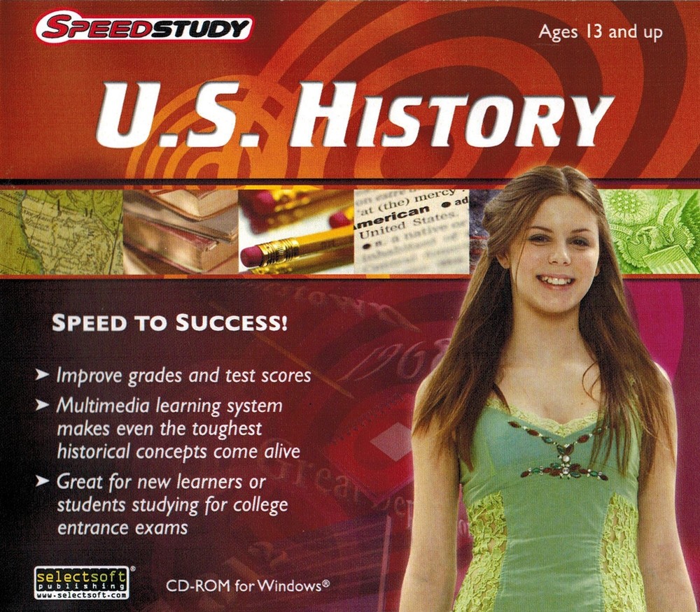 Speedstudy U.S. History - Interactive Tutorial Age 13+ PC Software Sealed New