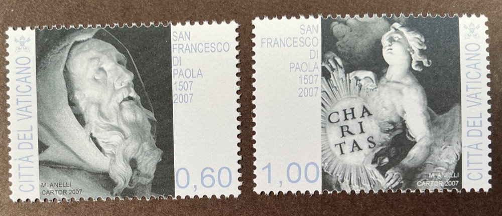 VATICAN MNH #1345-6 Complete set of 2 - *2007*  Catalog  $4.25