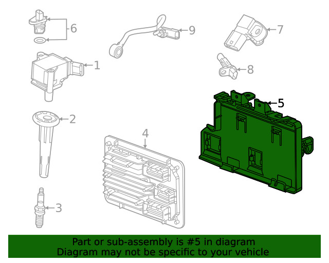 Genuine GM Engine Control Module Bracket 84296969